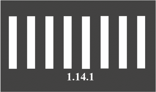 Горизонтальная дорожная разметка 1.14.1 (одноцветный)